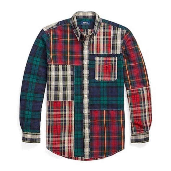 NWT POLO RALPH LAUREN
Men's Cotton Classic-Fit Plaid Oxford Fun Shirt - Picture 5 of 6